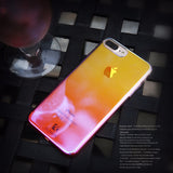 Gradient Blue-Ray Transparent iPhone Case - Crazy Fox