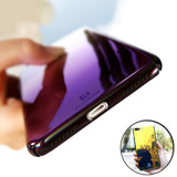 Gradient Blue-Ray Transparent iPhone Case - Crazy Fox