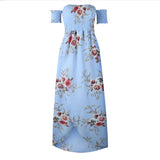 Boho Style Long Floral Dress - Crazy Fox