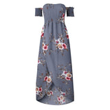 Boho Style Long Floral Dress - Crazy Fox