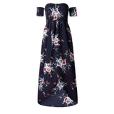 Boho Style Long Floral Dress - Crazy Fox