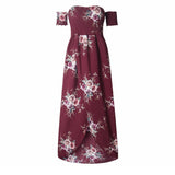 Boho Style Long Floral Dress - Crazy Fox
