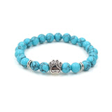 Natural Stone Dog Bracelet - Crazy Fox