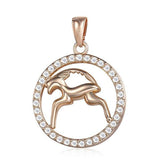 12 Zodiac Signs Necklace with Stones - Crazy Fox