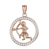 12 Zodiac Signs Necklace with Stones - Crazy Fox