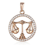 12 Zodiac Signs Necklace with Stones - Crazy Fox