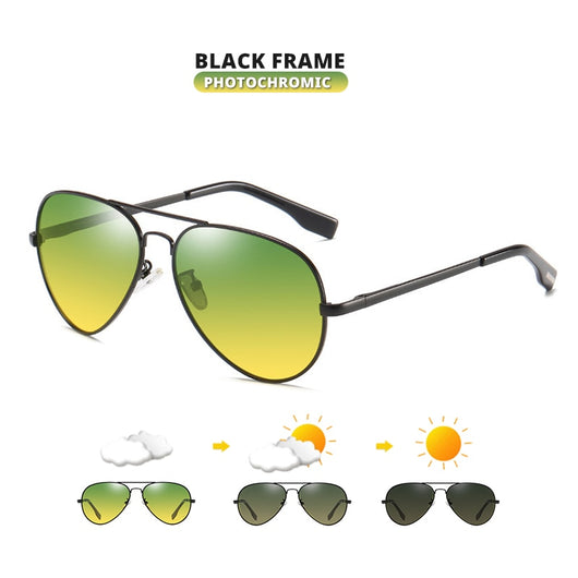 Men's Aviator Polarised Photochromic Sunglasses