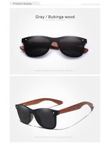 Natural Wood Frameless Lenses Polarised Sunglasses