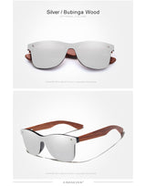 Natural Wood Frameless Lenses Polarised Sunglasses