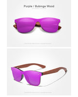 Natural Wood Frameless Lenses Polarised Sunglasses
