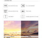 Natural Wood Frameless Lenses Polarised Sunglasses