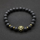 Black Lava Lion Bracelet - Crazy Fox