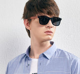 Natural Wood Frameless Lenses Polarised Sunglasses