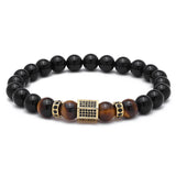 Hexagon Tiger Eye Bracelet - Crazy Fox