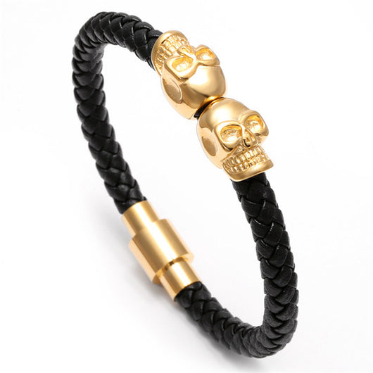 Double Skull Bracelet - Crazy Fox