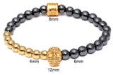 Gold Skull Beads Bracelet - Crazy Fox