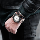 Black Mantra Bracelets Set - Crazy Fox