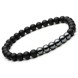 Black Mantra Bracelets Set - Crazy Fox