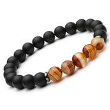 Black Mantra Bracelets Set - Crazy Fox