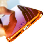 Gradient Blue-Ray Transparent iPhone Case - Crazy Fox