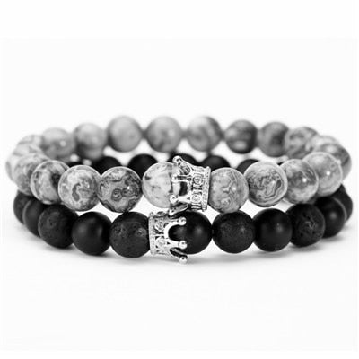 Couple Crown Beads Bracelet - Crazy Fox