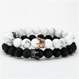 Couple Crown Beads Bracelet - Crazy Fox