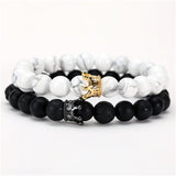 Couple Crown Beads Bracelet - Crazy Fox