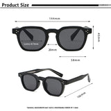 Square Punk Retro Sunglasses