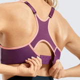 High Impact Full Support Sports Bra - Wine Red