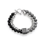 Dual-Colour Beaded Chain Bracelet - Crazy Fox