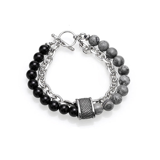 Dual-Colour Beaded Chain Bracelet - Crazy Fox
