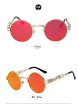 Steampunk Round Sunglasses - Crazy Fox