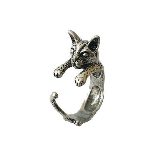 Vintage Handmade Cat Ring - Crazy Fox