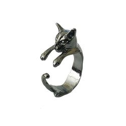 Vintage Handmade Cat Ring - Crazy Fox