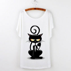 Witty Cat Women's T-Shirt - Crazy Fox