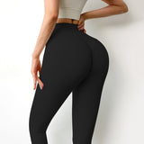 High Waisted Scrunched Bum Push Up Sports Leggings