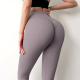 High Waisted Scrunched Bum Push Up Sports Leggings