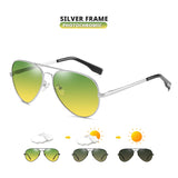 Men's Aviator Polarised Photochromic Sunglasses