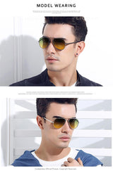 Men's Aviator Polarised Photochromic Sunglasses