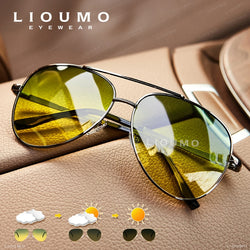 Men's Aviator Polarised Photochromic Sunglasses