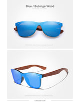 Natural Wood Frameless Lenses Polarised Sunglasses