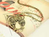 Long Chain Owl Vintage Necklace - Crazy Fox