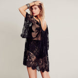 Floral Embroidered Beach Tunic - Crazy Fox