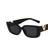 Rectangular Retro V Sunglasses