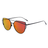 Flat Lenses Cat Eye Sunglasses - Crazy Fox