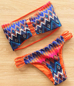 P&J Lace Brazilian Bikini Set - Crazy Fox