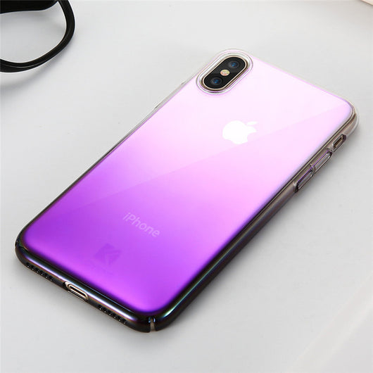 Blue-Ray Transparent iPhone X Case - Crazy Fox