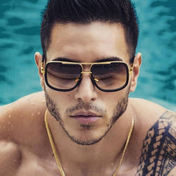 Vintage Square Men's Sunglasses - Crazy Fox